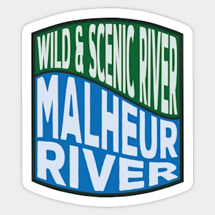 Malheur River Wild and Scenic River Wave Sticker